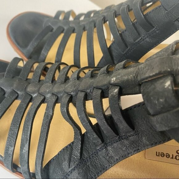 Paul Green | Christy Black Caged‎ Strappy Sandal Heel - Picture 11 of 16